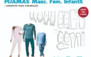 Kit 370 Moldes Roupas Fem Masc Infantil Pet Sem Frete