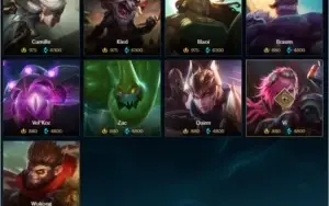 Conta d1 high mmr 121 skins emote de challenger s11