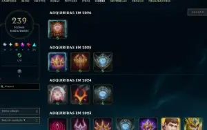 Conta de LOL Nunca BAN 294 skins 38 mil essencias 5576 rp