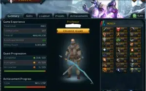 Conta runescape 3 2663 total, 137 cbt  combat e p2p pago