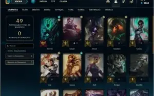 Conta diamante 4 baratinha com 4 skins e 24 champs