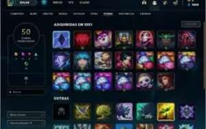 Conta diamante 4 baratinha com 4 skins e 24 champs