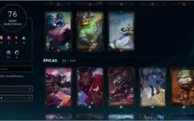 conta lv 272 com 76 skin incluindo lux prestigio 129 champ