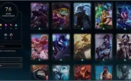 conta lv 272 com 76 skin incluindo lux prestigio 129 champ
