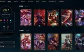 Vendo Conta League Of Legends Br Elo Gold 1 + Com 247 Skins