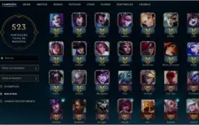 Vendo Conta League Of Legends Br Elo Gold 1 + Com 247 Skins