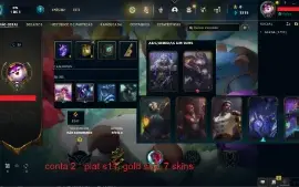 Conta LOL LVL30-40 (Gold/Plat) 10 unidades