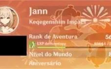 GENSHIM IMPACT AR 56 27PERSONAGENS 7 5* e 3 armas5*  ventic1