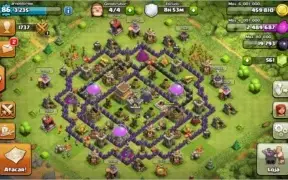 Conta Clash of Clans CV 8 quase full