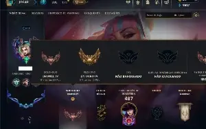 Unranked com TODOS os champs e 262 Skins ( ADC / TOP / MID )