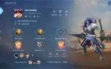 Conta de mobile legends rank alto e skins limitadas vendo ba
