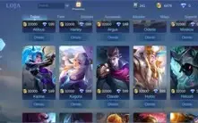 Conta de mobile legends rank alto e skins limitadas vendo ba
