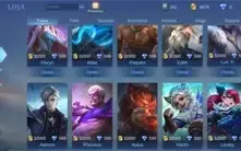 Conta de mobile legends rank alto e skins limitadas vendo ba
