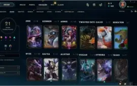CONTA LOL - UNRANKED - lvl 49 - 42 campeões !