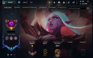 Conta LoL nível 279 + 123 skins c/ 136 campeões