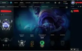 Conta de League of Legends lvl 140 main sup