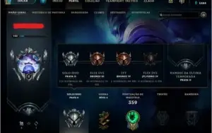 Conta de League of Legends lvl 140 main sup