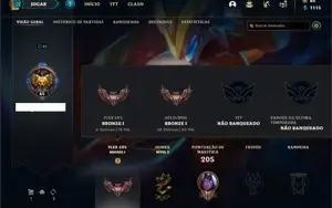Conta Bronze 1 com 77 Champs e 120 Skins + Pax Sivir