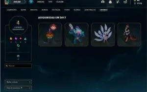 Conta Bronze 1 com 77 Champs e 120 Skins + Pax Sivir