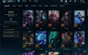 Conta Bronze 1 com 77 Champs e 120 Skins + Pax Sivir