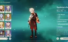 Conta genshin AR54, Yelan C1 + Bis, Kazuha, Ayaka, Ganyu etc