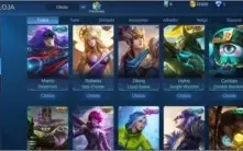 Conta de Mobile legendes no mítico com mais de 41 skins