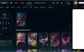 CONTA LOL | UNRANKED | LVL 105 | 73 CHAMPS & 36 SKINS