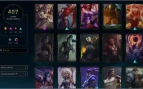 Conta lol com 407 skins, 140 cromas