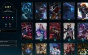 Conta lol com 407 skins, 140 cromas