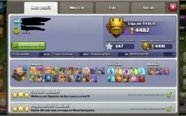Vila clahs of clans cv 10.5 top e royale no mesmo email