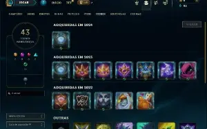 Unranked com 35 Champs e 5 Skins ( ADC / JG )