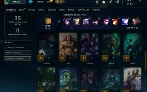Unranked com 35 Champs e 5 Skins ( ADC / JG )