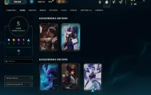 Unranked com 35 Champs e 5 Skins ( ADC / JG )