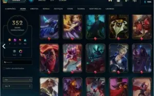 Conta lol - 352 Skins, Season 2, Icone Riven, Riot Singed