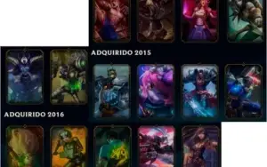 Conta LoL - Unranked - Borda Gold - 96 CAMPEÕES