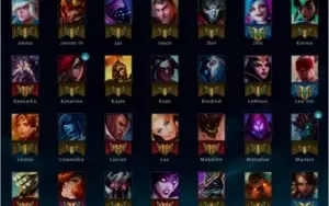 Conta LoL - Unranked - Borda Gold - 96 CAMPEÕES