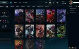 Conta League of Legends 371 skins Platina 3