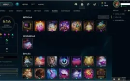 Conta League of Legends 371 skins Platina 3