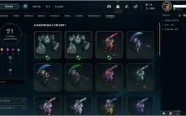 Conta League of Legends 371 skins Platina 3