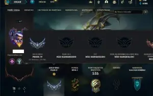 Conta prata 4 com TODOS os champs e 162 Skins + 1 Prestigio