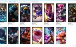 Conta league of legends, Platina 4, 97 skins ,110 champions