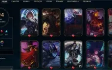 Conta LOL - 294 Skins Full Champ