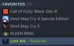 Conta Steam Lost Ark completa