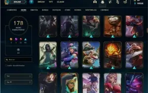 Conta Ferro 2 com TODOS os champs e 178 Skins