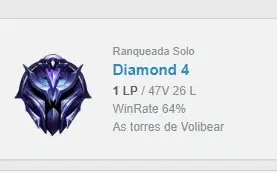 Conta lol d4