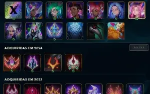 Conta LvL 32 / Unranked / Bom espólio e itens