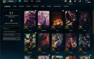 Conta Ouro 2 com 23 Champs e 2 Skins
