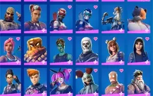 Conta Fortnite rara e antiga, várias skins.