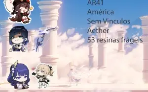 AR41 - Hutao + Yelan com BIS + Raiden + Jean