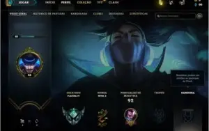 Conta lol Platina 4
